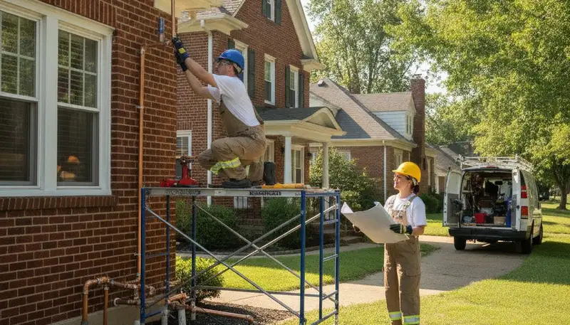 Plumbing repair technician serving Overland Park, KS for fast residential plumbing service