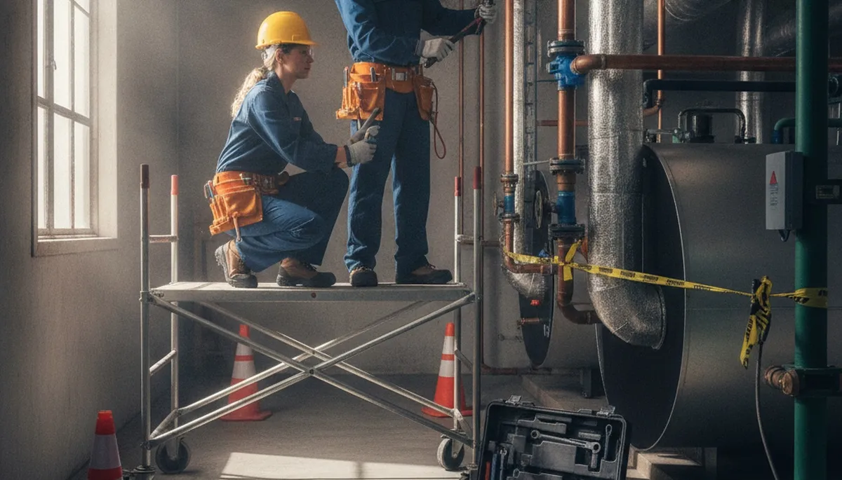 On-call plumber repairing a broken pipe in Overland Park, KS home
