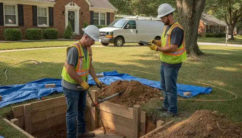 Professional plumber repairing pipes in Overland Park, KS for residential plumbing service