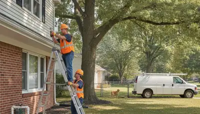 Plumber repairing a leak in Overland Park, KS for plumbing repair service