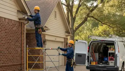 Plumber repairing a sink in Overland Park, KS for plumbing repair service