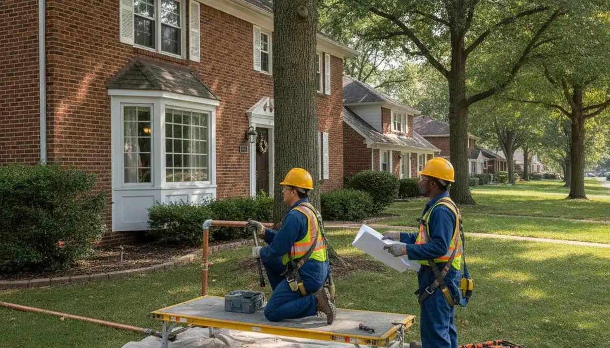 Plumbing repair service van in Overland Park, KS for emergency leak and pipe repair