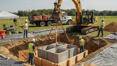 Septic tank installation by On Call Plumbers in Overland Park, KS for residential plumbing service