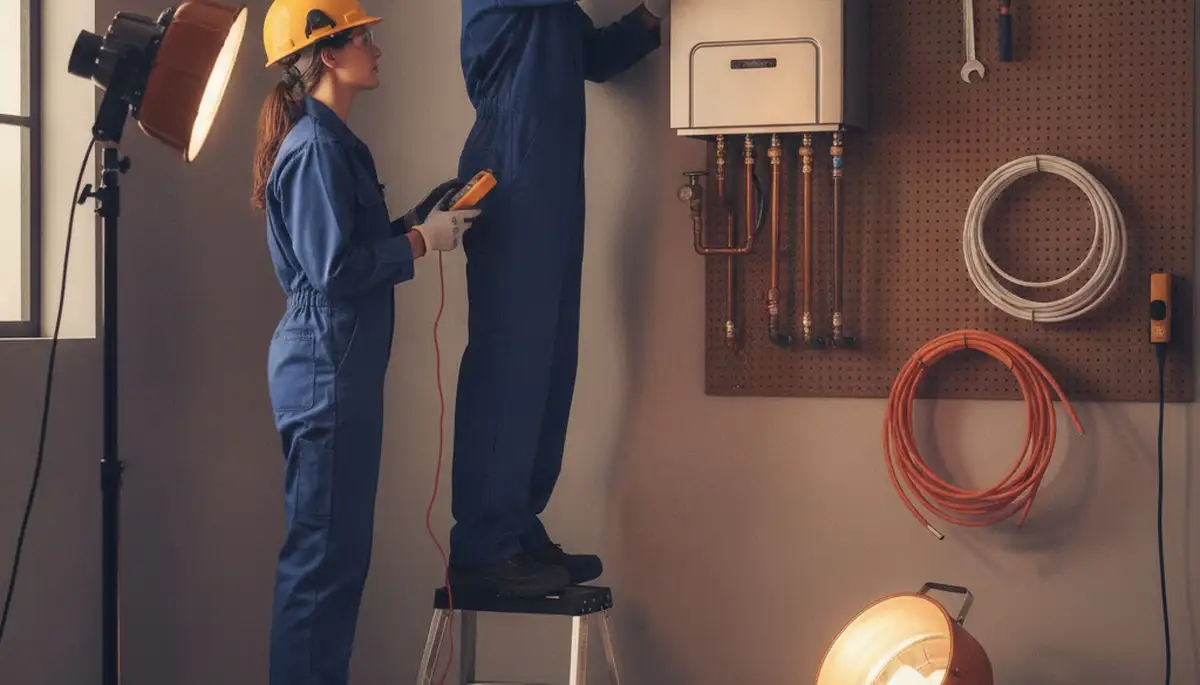 Tankless water heater installation in Overland Park, KS by On Call Plumbers